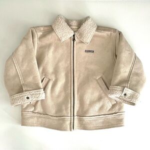 OshKosh Boys Tan Faux Suede Jacket Size 3T